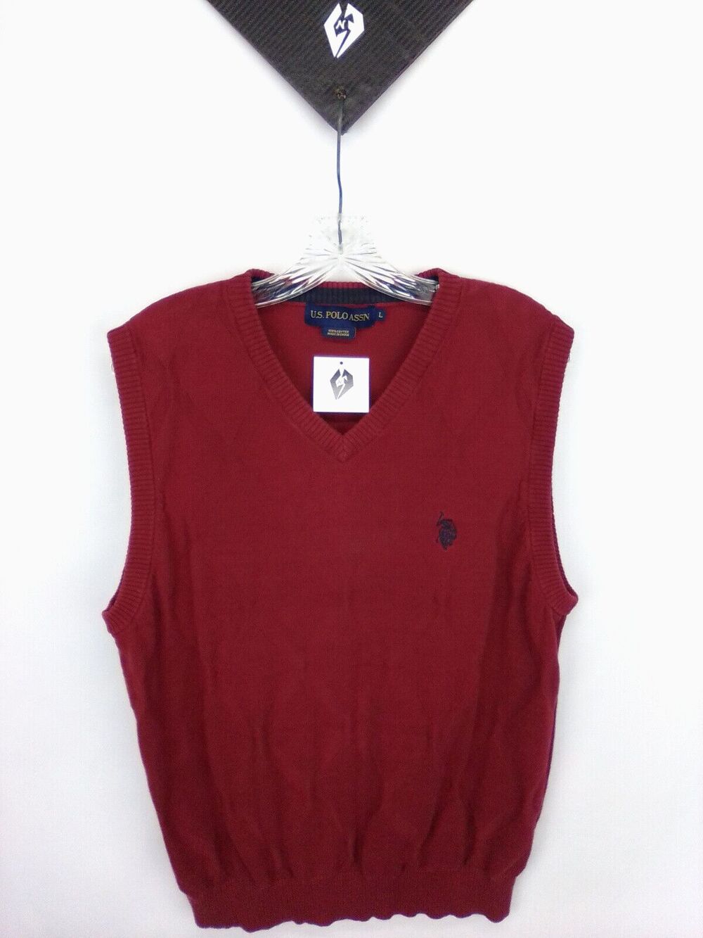 US Polo ASSN Vintage Polo Men's Embroiled Logo Sweater Vest Size Large